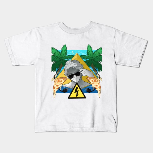 Summer Vapors Kids T-Shirt by imprintinginc